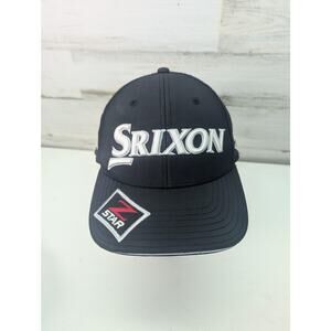Srixon Hat Cap Strap Back Mens Black White Cleveland Golf Z-Star Embroidered